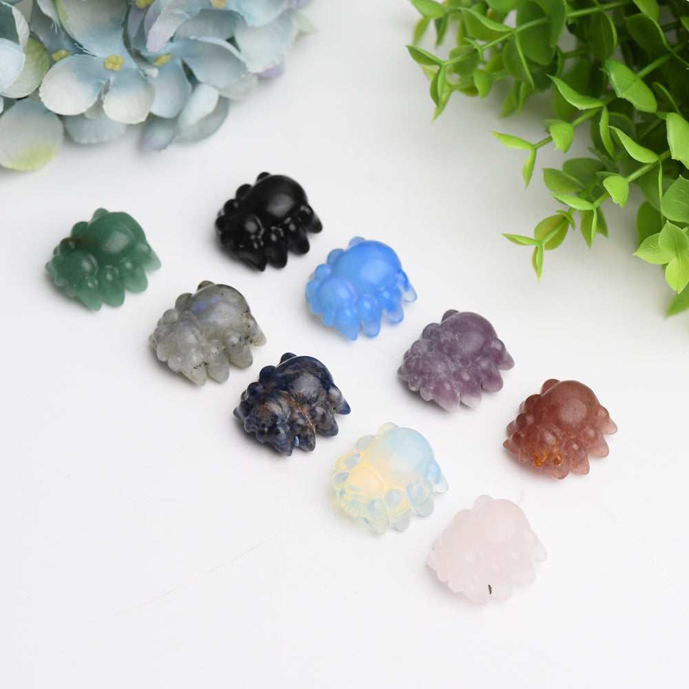 Mixed Crystal Mini Spider Carving Bulk Wholesale  Crystals USA