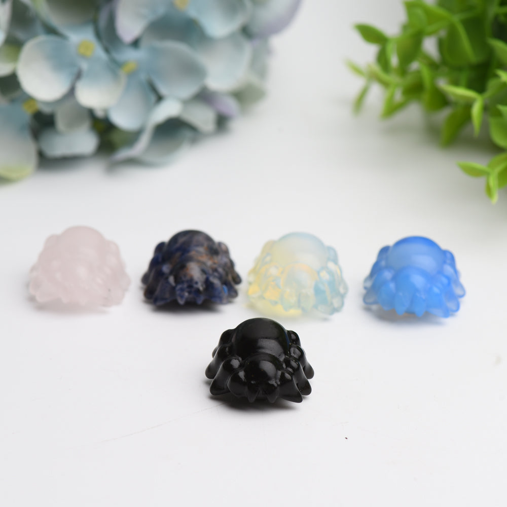Mixed Crystal Mini Spider Carving Bulk Wholesale  Crystals USA