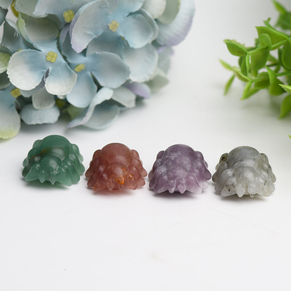 Mixed Crystal Mini Spider Carving Bulk Wholesale  Crystals USA