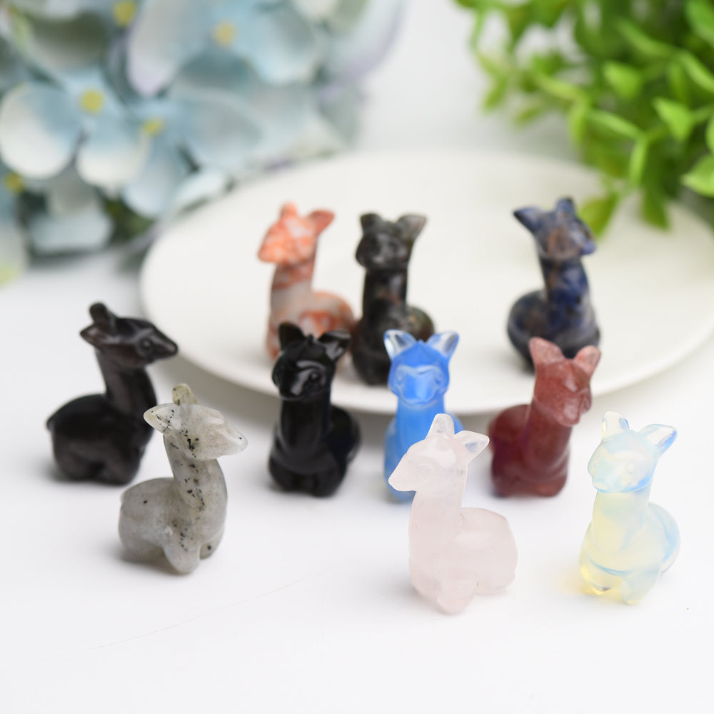 Mixed Crystal Mini Alpaca Carving Bulk Wholesale  Crystals USA