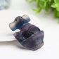 2.4" Rainbow Fluorite Koala Crystal Carving Bulk Wholesale  Crystals USA