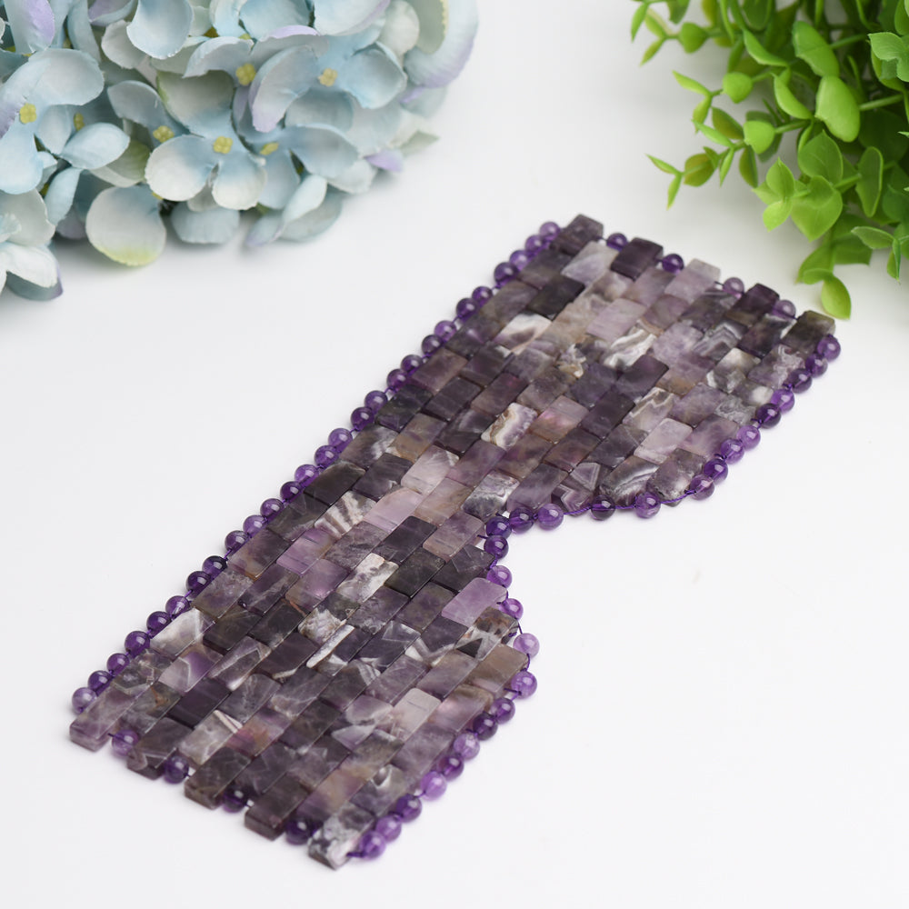 9.0" Mixed Crystal Knit Eye Mask Cover Bulk Wholesale  Crystals USA