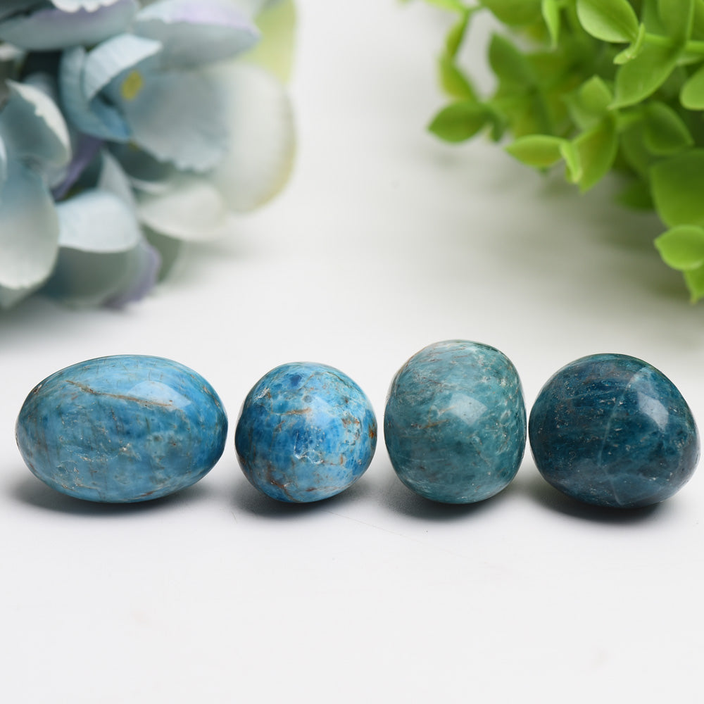 25-30mm Blue Appatite Crystal Tumbles Bag Bulk Wholesale Wholesale Crystals USA