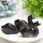 2.2" Silver Obsidian Swan Crystal Carving Bulk Wholesale Wholesale Crystals USA
