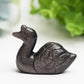 2.2" Silver Obsidian Swan Crystal Carving Bulk Wholesale Wholesale Crystals USA