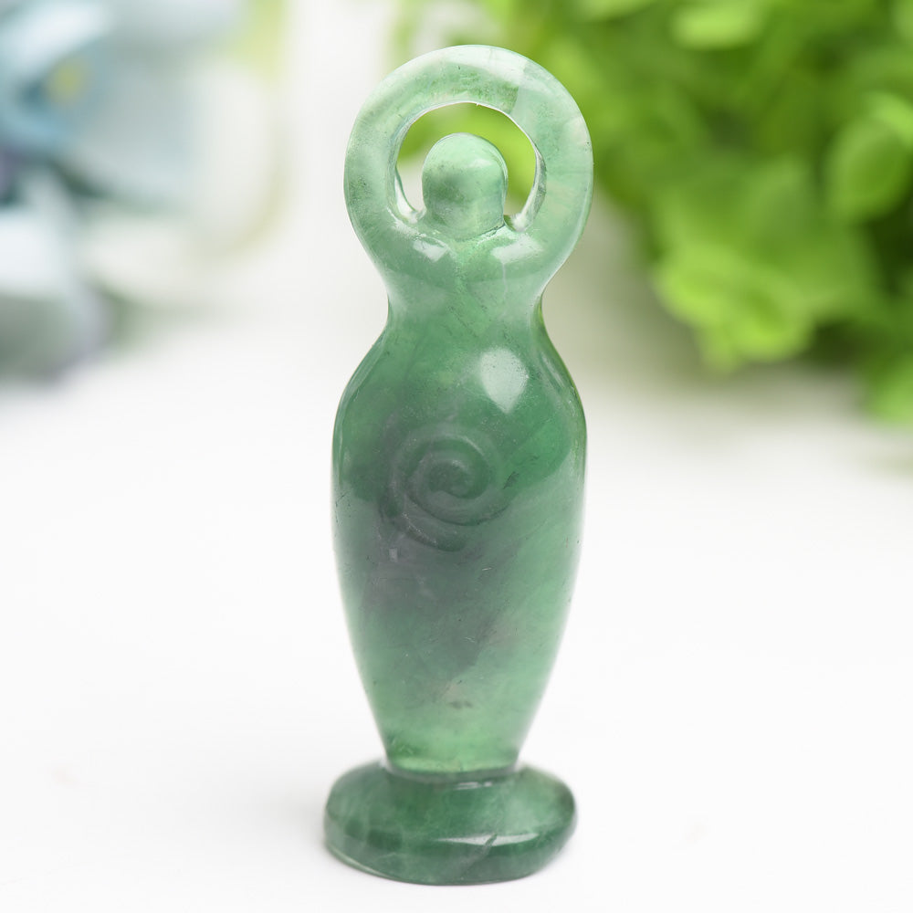 3.2" Mixed Crystal Goddess Carving Bulk Wholesale Wholesale Crystals USA