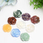 1.4" Mixed Crystal Rose Flower Carving Bulk Wholesale  Crystals USA