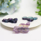 2.0" Rainbow Fluorite Snake Carving Bulk Wholesale  Crystals USA