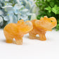 3.5" Golden Healer Elephant Animal Crystal Carving Wholesale Crystals USA