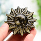 2.0" Labradorite Golden Obsidian Sun& Moon Face Crystal Carving Bulk Wholesale  Crystals USA