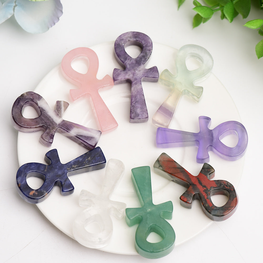2.0" Mixed Crystal Mini Anka Carving Bulk Wholesale  Crystals USA