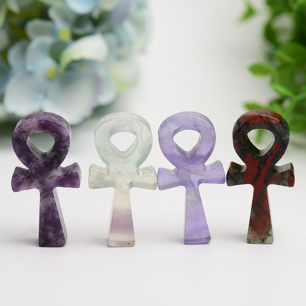 2.0" Mixed Crystal Mini Anka Carving Bulk Wholesale  Crystals USA