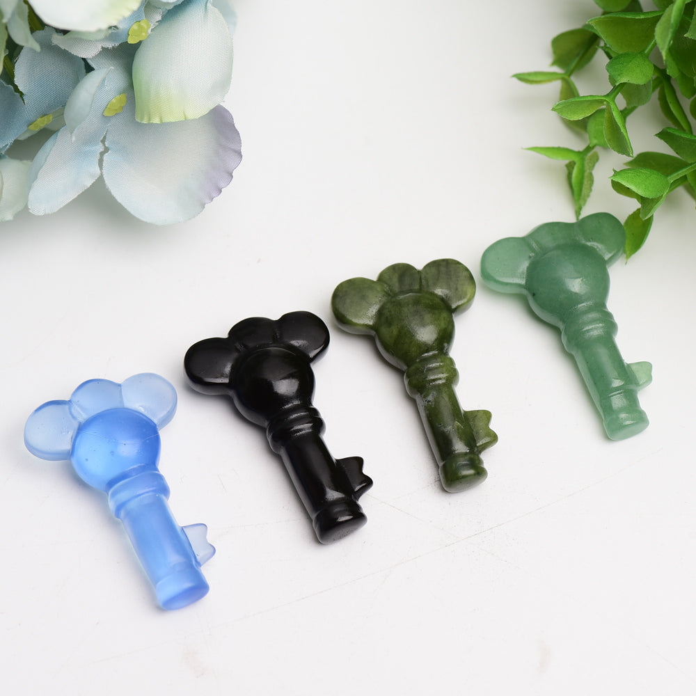 2.0" Mixed Crystal Carving Key Bulk Wholesale  Crystals USA