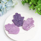 2.2" Purple Mica Hand with Evil's Eye Crystal Carving Wholesale Crystals USA