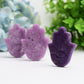 2.2" Purple Mica Hand with Evil's Eye Crystal Carving Wholesale Crystals USA