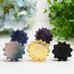 1.3"-1.5" Mixed Crystal Sunflower Carving Bulk Wholesale  Crystals USA