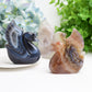 3.0" Druzy Agate Swan Animal Crystal Carving Wholesale Crystals USA