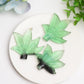 2.2"  Green Fluorite Maple Leaf Crystal Carving Bulk Wholesale  Crystals USA