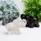 4.0" Mixed Crystal Elephant Animal Crystal Carving Wholesale Crystals USA