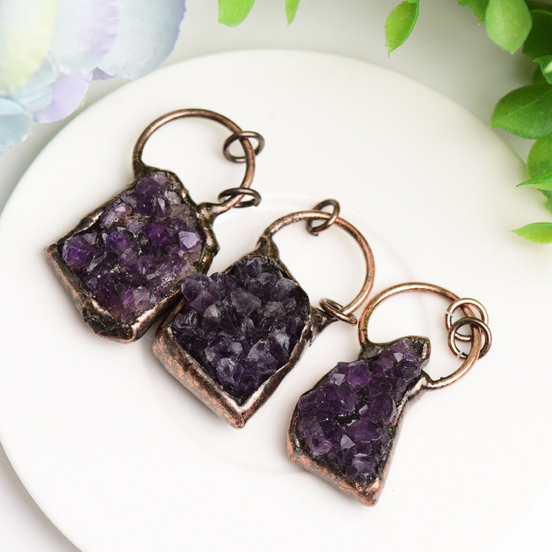 Amethyst Crystal Cluster Pendant Bulk Wholesale Wholesale Crystals USA