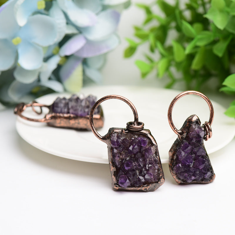 Amethyst Crystal Cluster Pendant Bulk Wholesale Wholesale Crystals USA