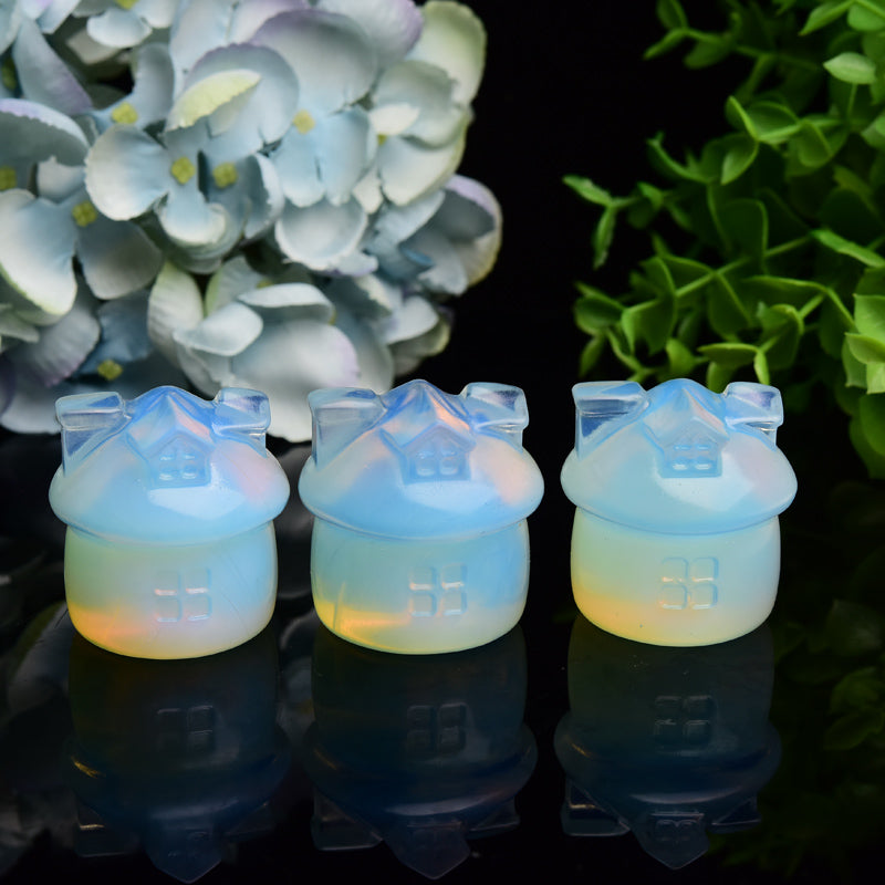 1.7" Opalite House Crystal Carving Bulk Wholesale Wholesale Crystals USA