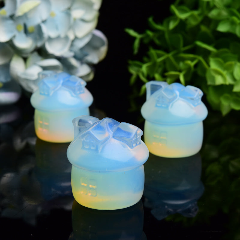 1.7" Opalite House Crystal Carving Bulk Wholesale Wholesale Crystals USA