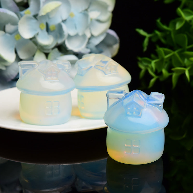 1.7" Opalite House Crystal Carving Bulk Wholesale Wholesale Crystals USA