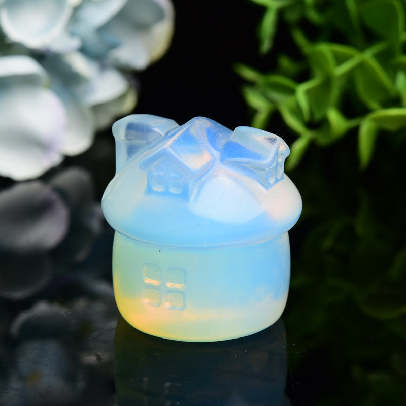 1.7" Opalite House Crystal Carving Bulk Wholesale Wholesale Crystals USA