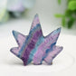 1.7" Mixed Crystal Maple Leaf Crystal Carving Bulk Wholesale Wholesale Crystals USA