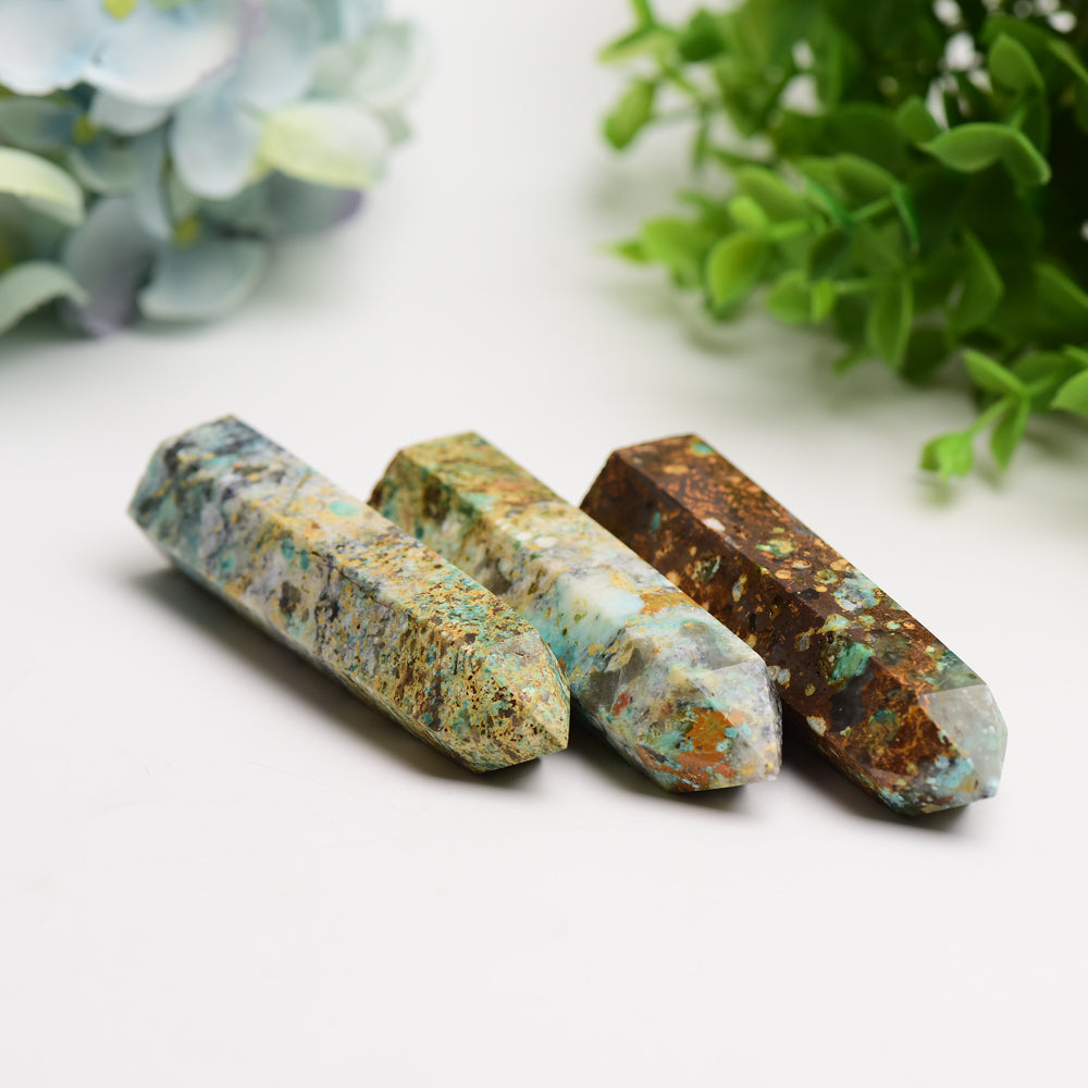 3.3"-4.0" Imperial Jasper Crystal Point Bulk Wholesale  Crystals USA