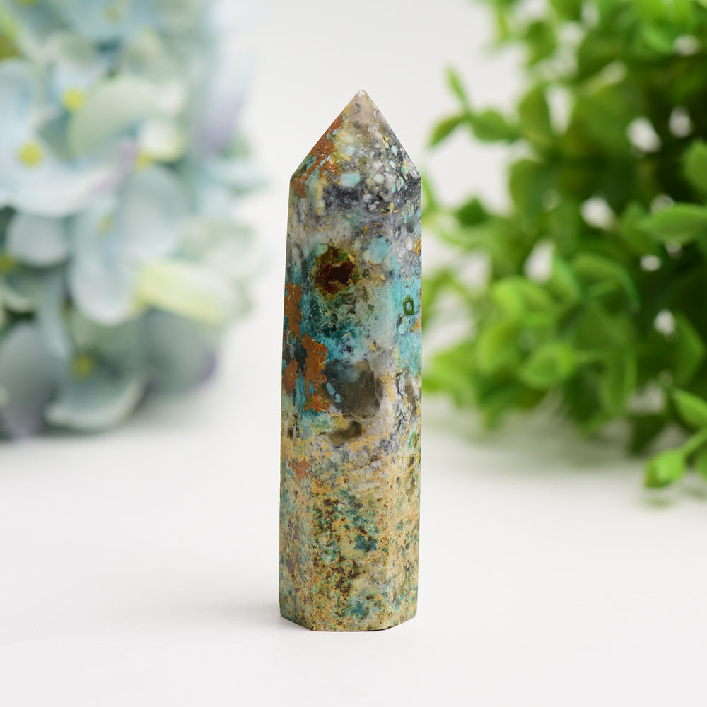 3.3"-4.0" Imperial Jasper Crystal Point Bulk Wholesale  Crystals USA