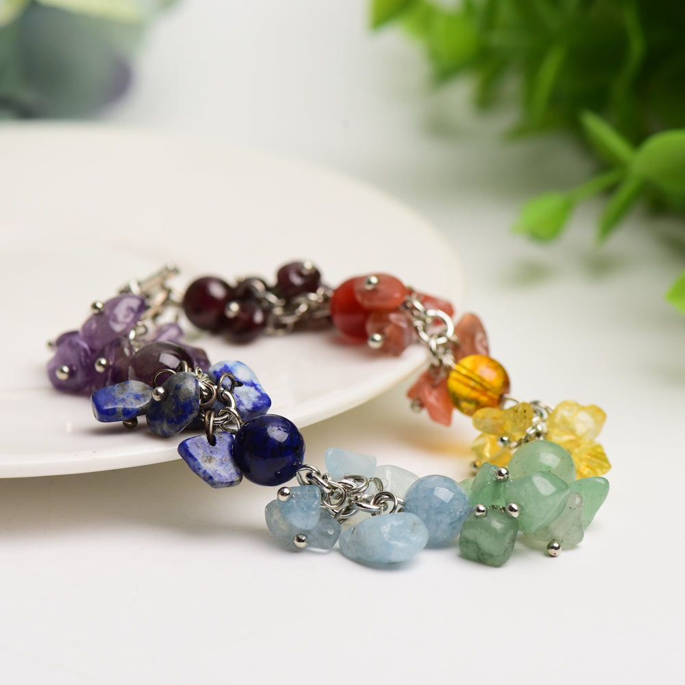 Mixed Crystak Chakra Bracelet Bulk Wholesale  Crystals USA