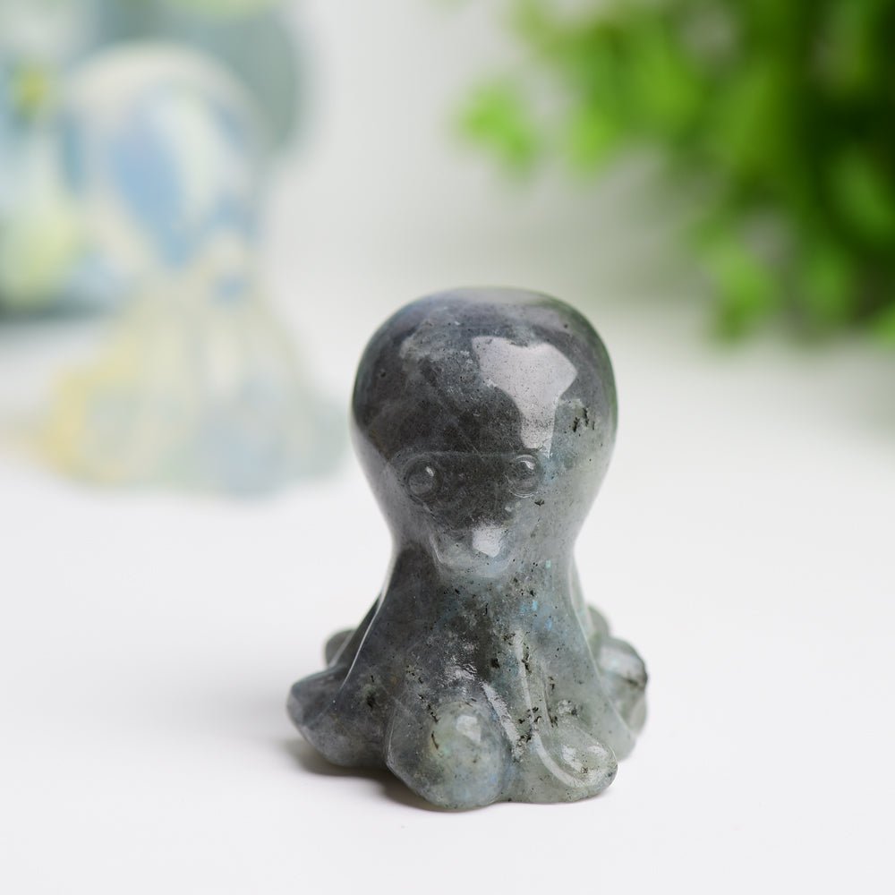 2.0" Labradorite Opalite Octopus Crystal Carving Bulk Wholesale Wholesale Crystals USA