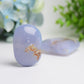 2.0"-2.5" Blue Chalcedony Heart & Palm Stone Bulk Wholesale Wholesale Crystals USA