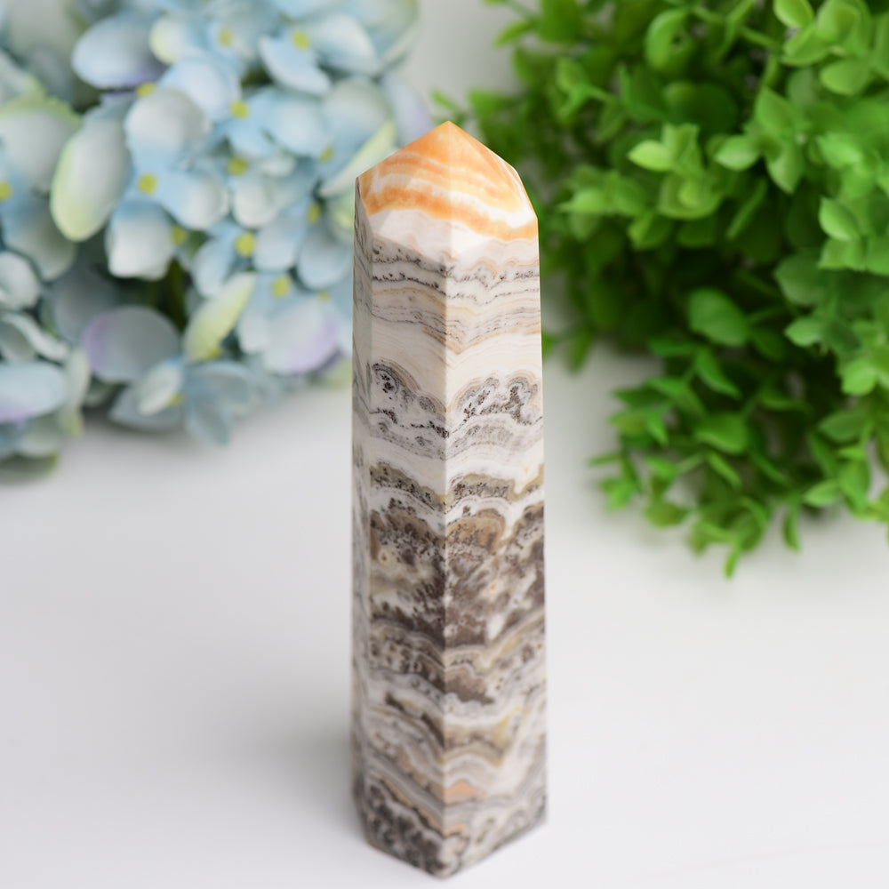 6.0"-8.0" Grass Calcite Crystal Tower Bulk Wholesale Wholesale Crystals USA