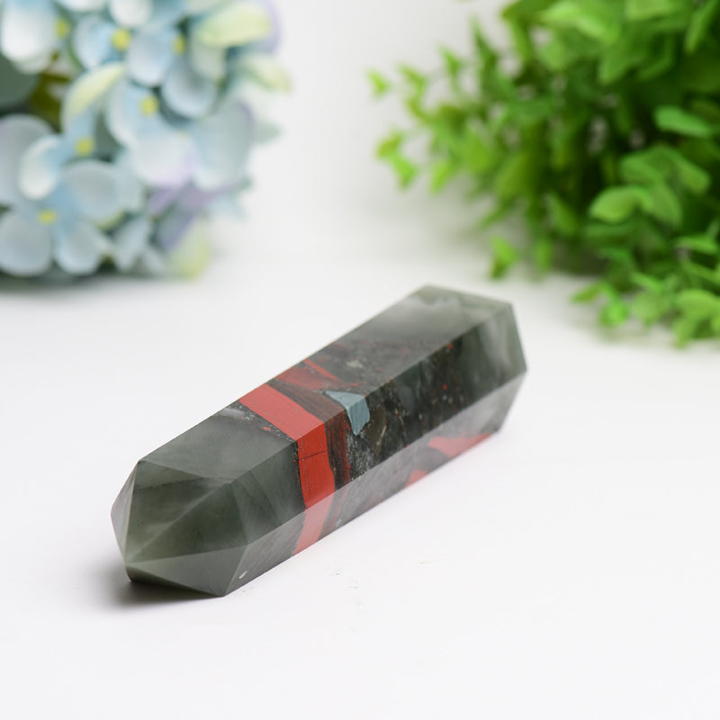 6.0"-8.0" Africa Blood Stone Crystal Tower Bulk Wholesale Wholesale Crystals USA