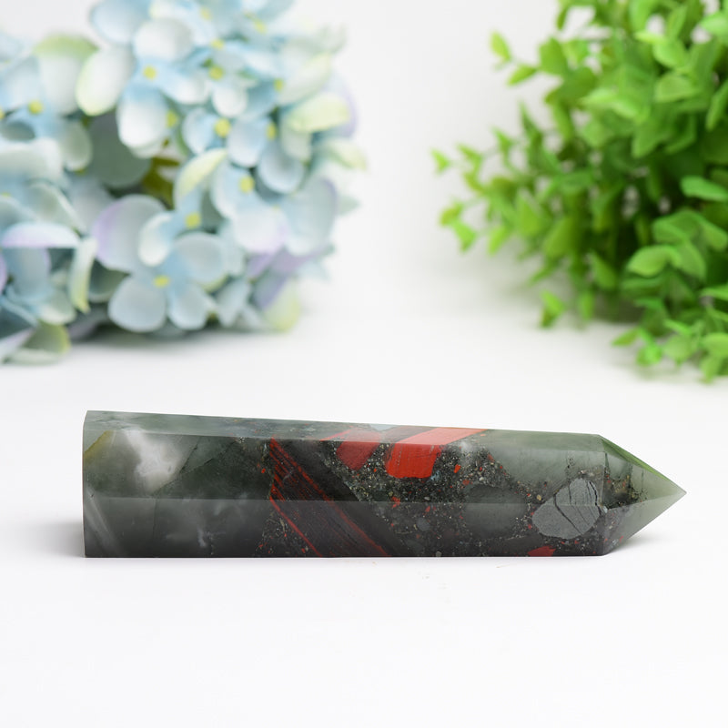 6.0"-8.0" Africa Blood Stone Crystal Tower Bulk Wholesale Wholesale Crystals USA