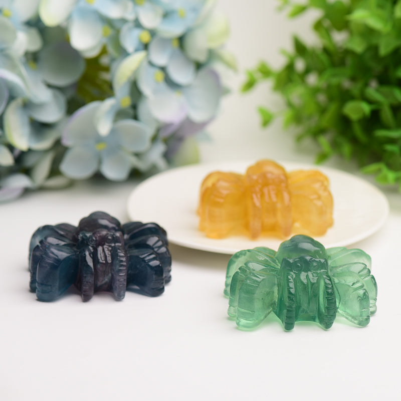 2.5" Spider Crystal Carving Bulk Wholesale Wholesale Crystals USA