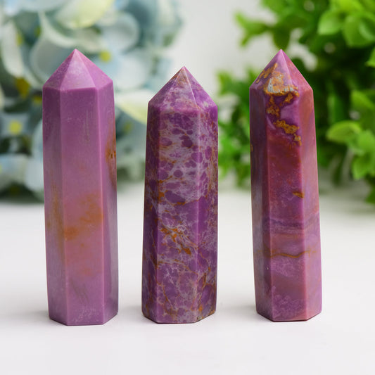 3.0"-4.0" Phosphosiderite Crystal Point Bulk Wholesale  Crystals USA