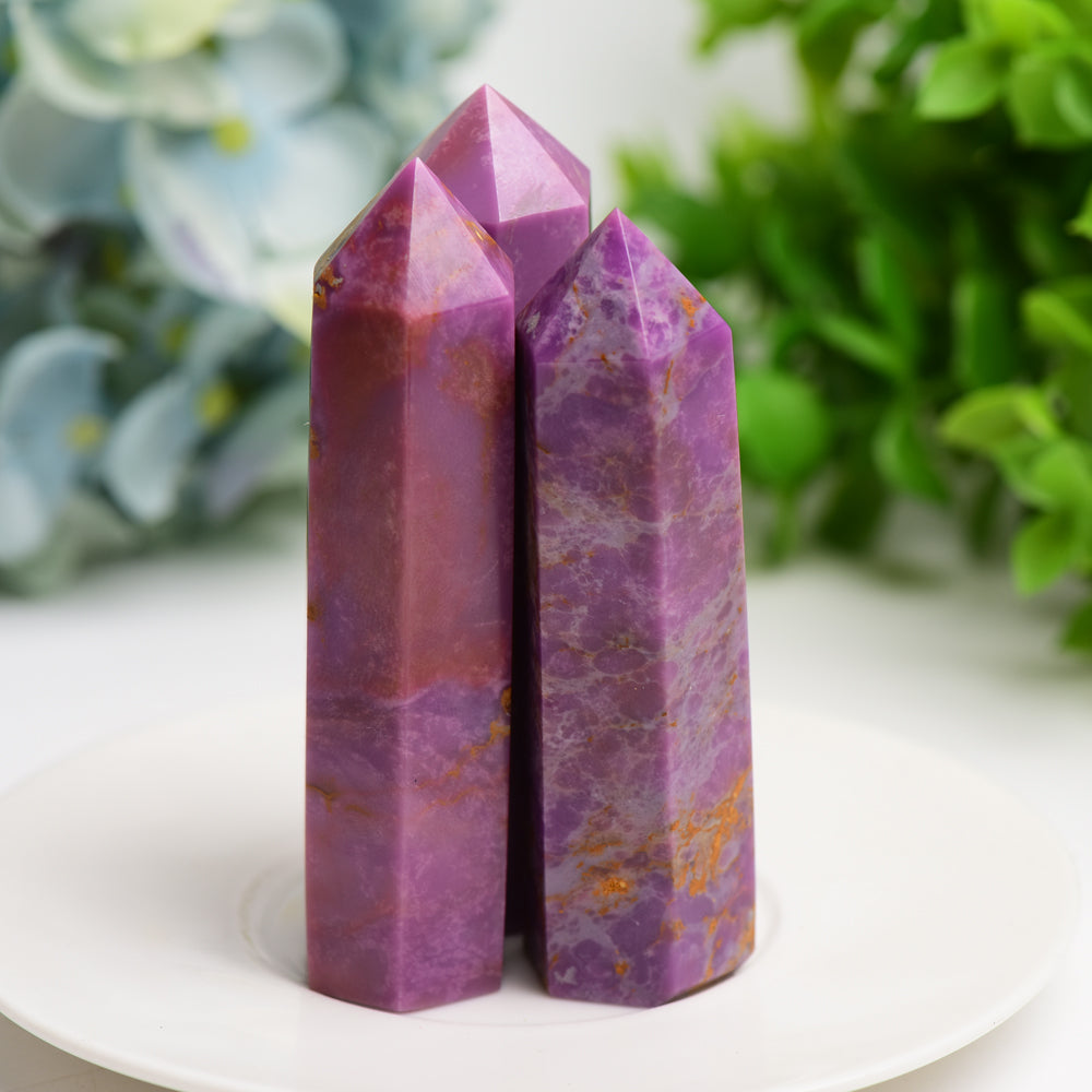 3.0"-4.0" Phosphosiderite Crystal Point Bulk Wholesale  Crystals USA