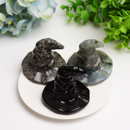 2.2" Mixed Crystal Wizard Hat Crystal Carving Bulk Wholesale  Crystals USA