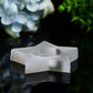 3.5" Star Shape Candle Holder Selenite Carving Bulk Wholesale Wholesale Crystals USA