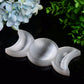 6.0" Sun&Moon Triple Selenite Bowl Carving Bulk Wholesale Wholesale Crystals USA