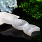 6.0" Sun&Moon Triple Selenite Bowl Carving Bulk Wholesale Wholesale Crystals USA