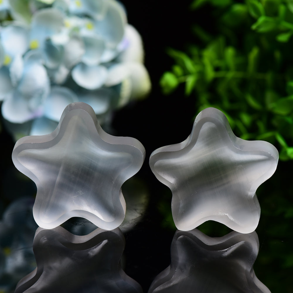 2.3" Star Shape Selenite Bowl Bulk Wholesale Wholesale Crystals USA