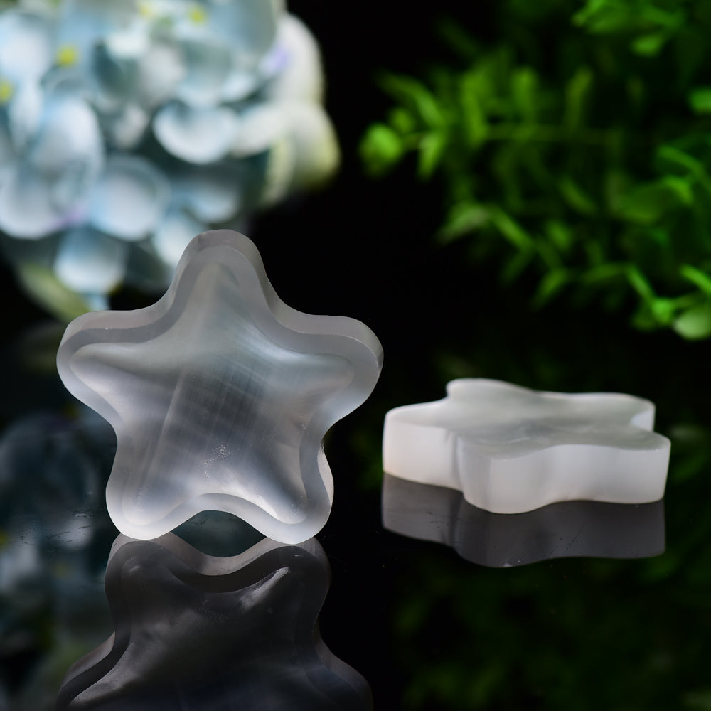 2.3" Star Shape Selenite Bowl Bulk Wholesale Wholesale Crystals USA