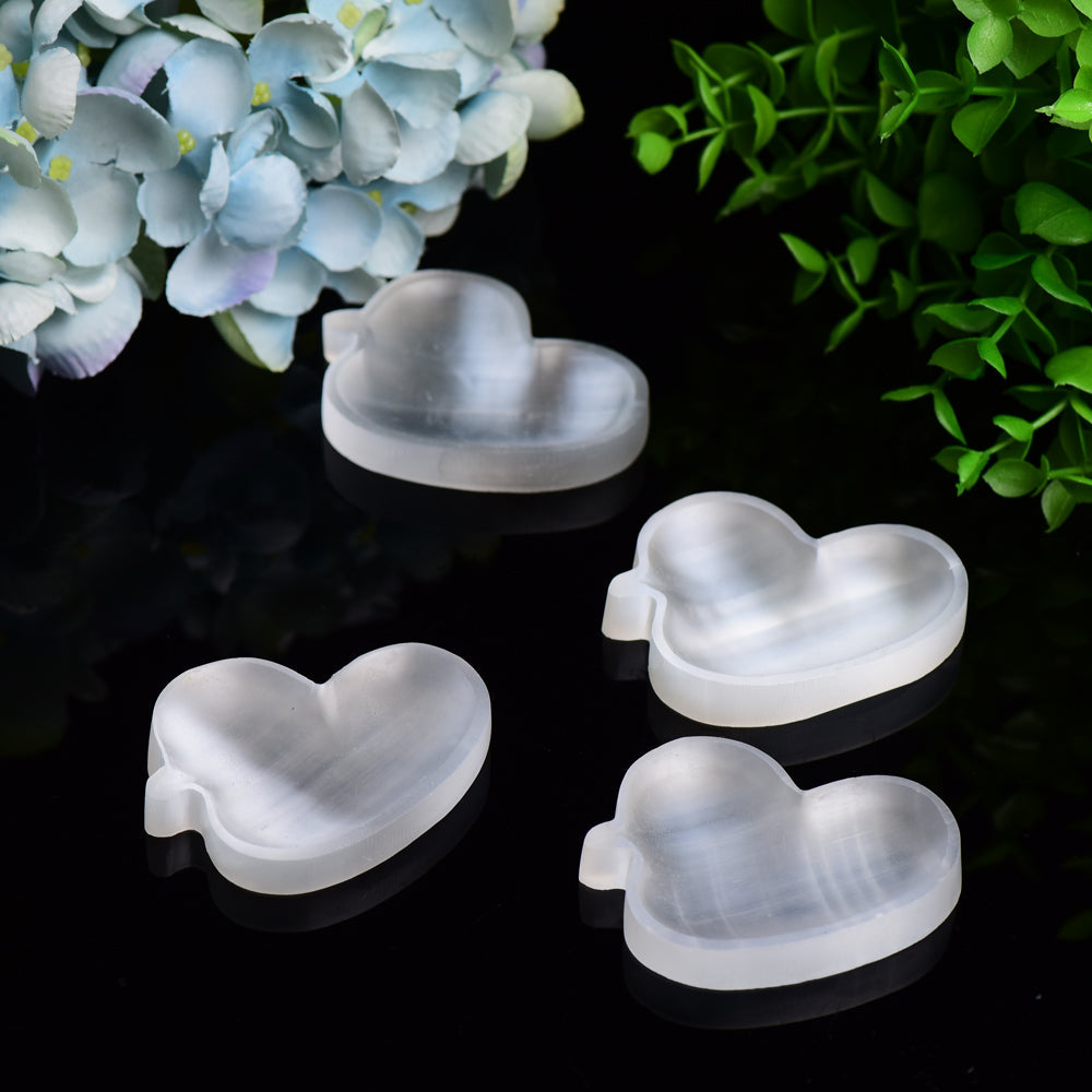2.6" Duck Shape Selenite Bowl Carving Bulk Wholesale Wholesale Crystals USA