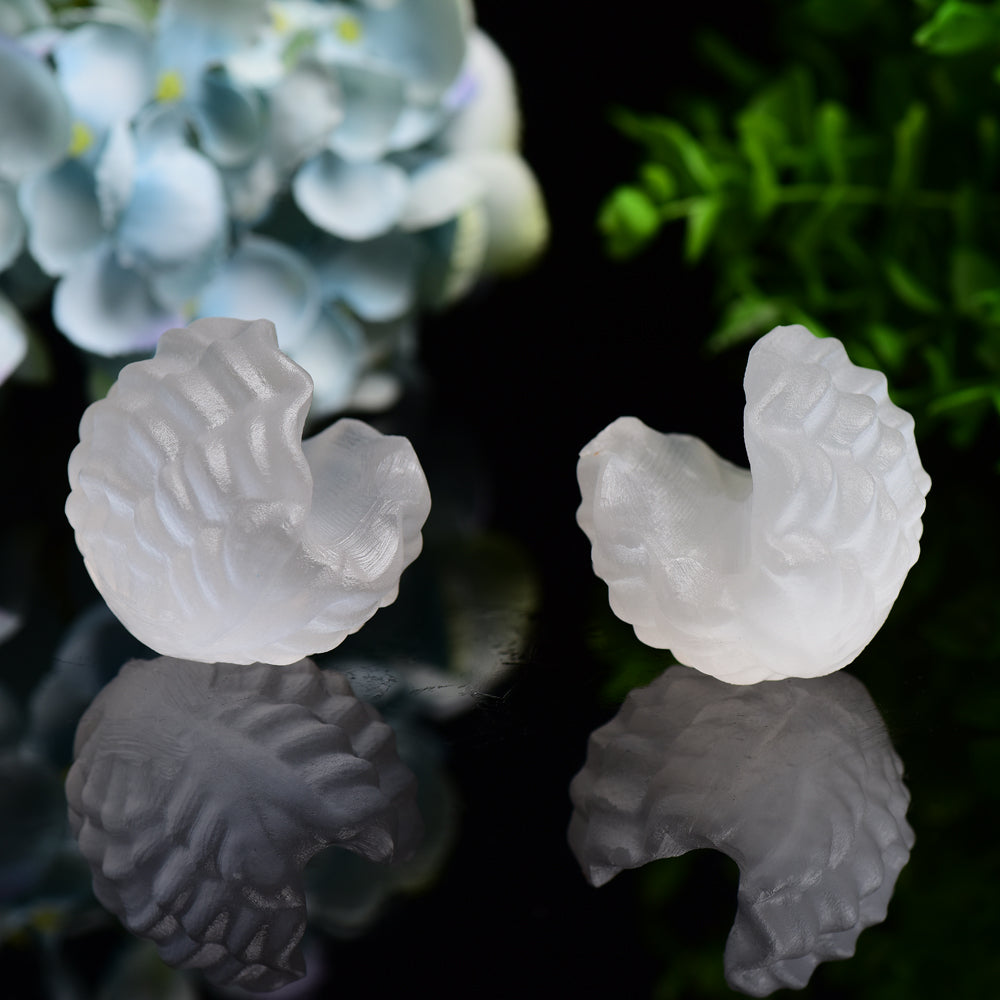 2.4" Selenite Shell Shape Carving Bulk Wholesale Wholesale Crystals USA