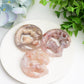 1.95" Flower Agate Deer Moon Crystal Carving Bulk Wholesale Wholesale Crystals USA